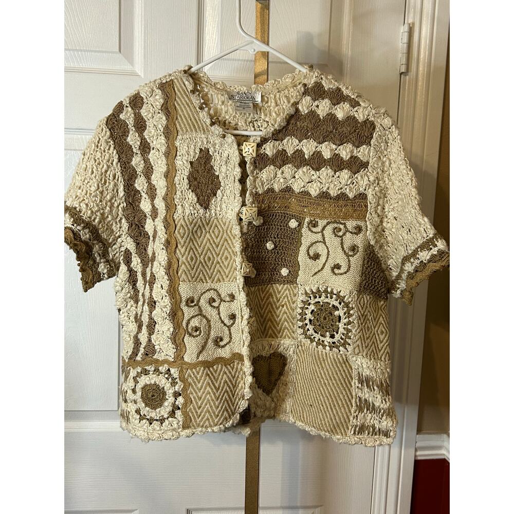 Vintage Sandy Starkman Cardigan, Size Medium